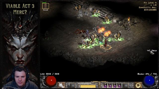 Can I make an Act 3 Mercenary Viable? Diablo 2 - 3 different builds and 2 different areas смотреть онлайн