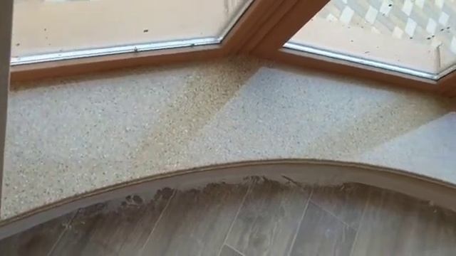 Радиусный подоконник из искусственного камня смотреть онлайн