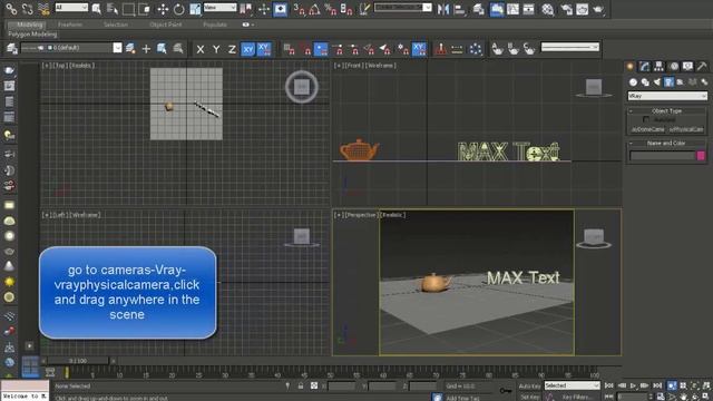 3DS Max - Create Vray Physical Camera from view смотреть онлайн