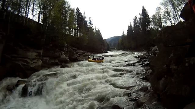 Рафтинг. Яремчанский водопад. смотреть онлайн
