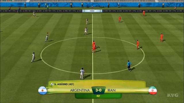 2014 FIFA World Cup Brazil - Argentina vs Iran Gameplay [HD] смотреть онлайн
