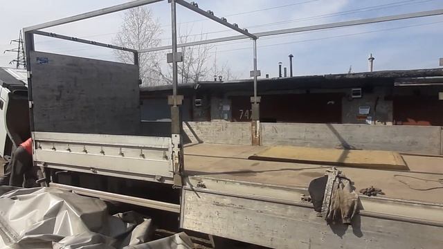 Снимаю тент,делаю бортовой кузов. смотреть онлайн