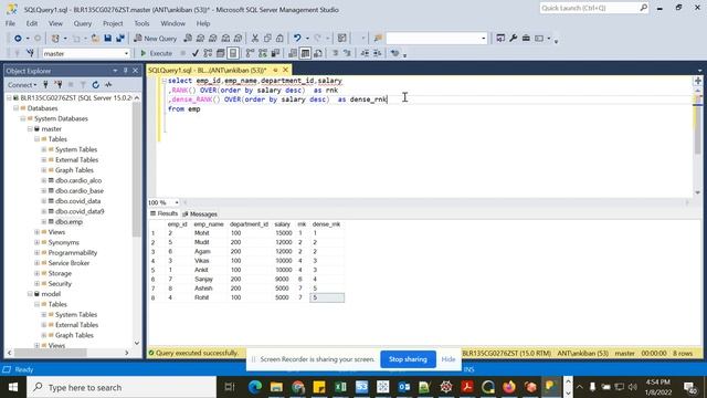 RANK, DENSE_RANK, ROW_NUMBER SQL Analytical Functions Simplified смотреть онлайн