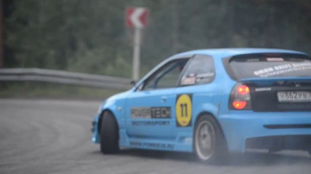 38drift / Дрифт по серпантину / J32A RWD Civic смотреть онлайн