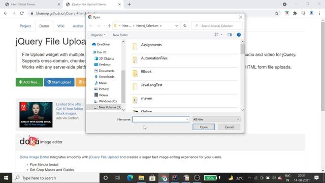 Selenium | How to upload file in Selenium WebDriver using Robot class on Chrome смотреть онлайн