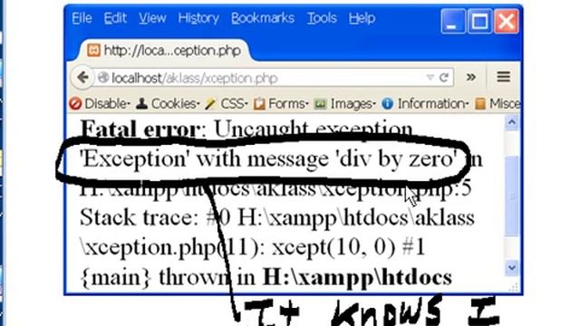 PHP Exceptions, Functions, Try & Catch смотреть онлайн