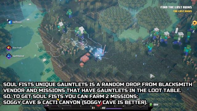 How to get Soul Fists Minecraft Dungeons Unique Gauntlets смотреть онлайн