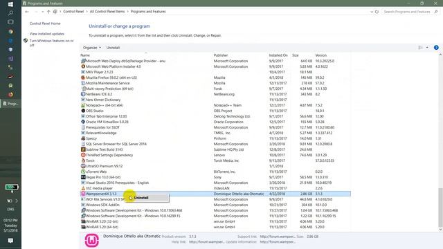 how to uninstall wamp server смотреть онлайн