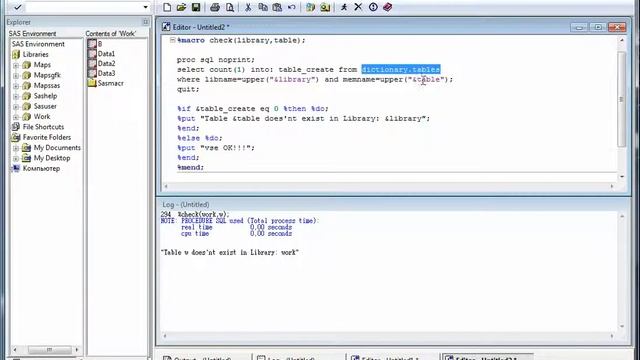 SAS. Check create table. смотреть онлайн