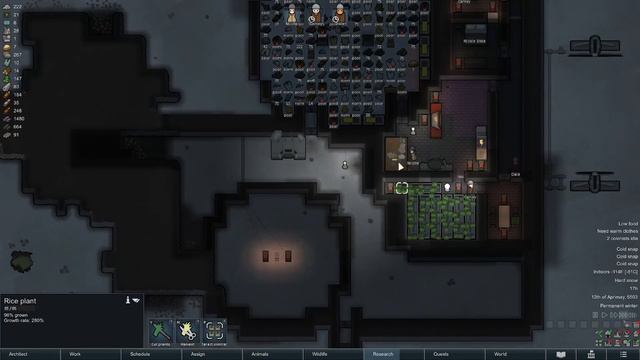 [26] Sea Ice Challenge - Grow Room - RimWorld 1.3 - 3 Cold Snaps! смотреть онлайн