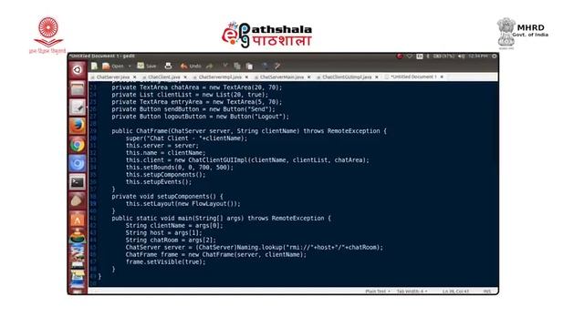 Developing RMI Based GUI Client for ChatServerChatFrame смотреть онлайн