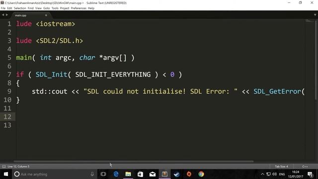 SDL 2 Tutorial 1c [SETUP] Windows and MinGW Setup смотреть онлайн