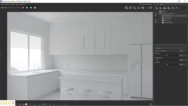 Create Natural Lighting in the Interiors. V-Ray for SketchUp Tutorial. Dome Light and HDRI Maps смотреть онлайн