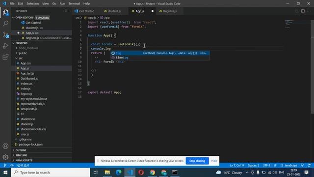 React Formik Tutorial - 2 - useFormik Hook смотреть онлайн