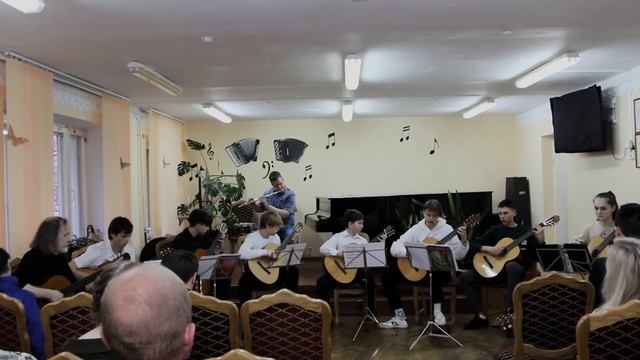 Ансамбль гитаристов "Дольче Прима" - "Канцона", "Испанский народный танец" смотреть онлайн
