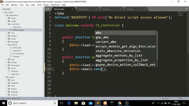 Extend Library Codeigniter Tutorial in hindi смотреть онлайн