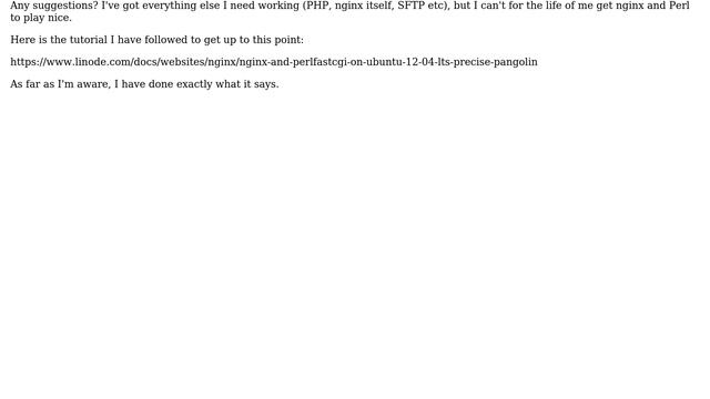 Perl and nginx configuation смотреть онлайн