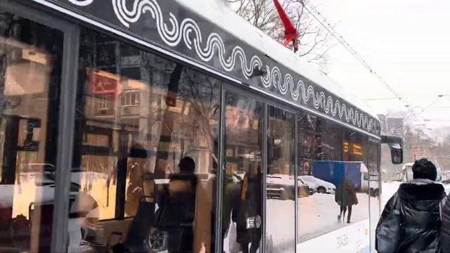 Трамвай 71-931М ”Витязь - Москва 2.0” следует по маршруту 30 ”ул. Кулакова - Михалково” смотреть онлайн