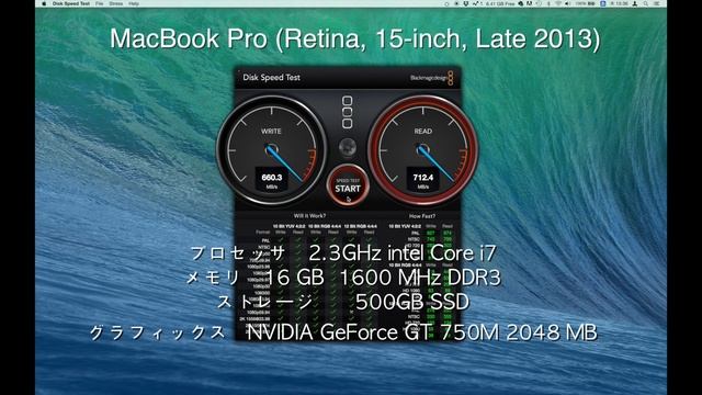 MacBook Pro15 Retina Late 2013