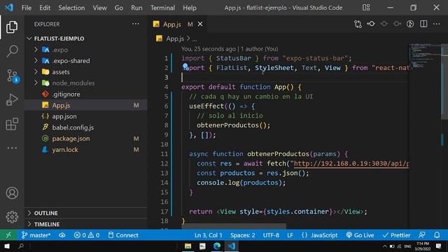 React native solicitar datos a un backend y mostrarlos en un flatlist смотреть онлайн
