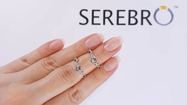 Серьги серебряные с натуральным топазом "Джерси" СС2257Т смотреть онлайн