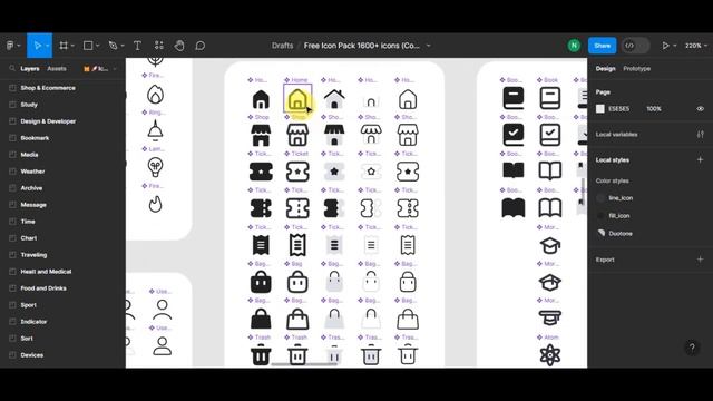 FIGMA TUTORIAL: How to Use an ICON (Adding Icons) смотреть онлайн