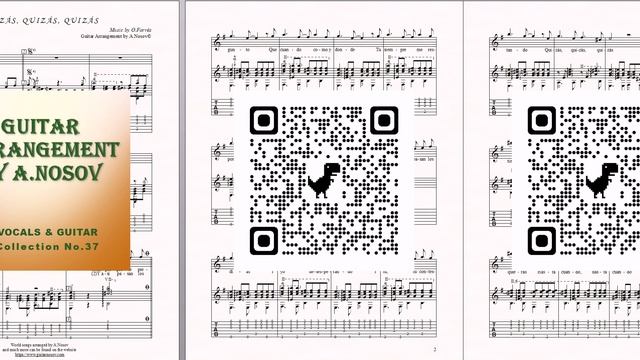 Quizas, Quizas, Quizas (O.Farres) Ноты для вокала и гитары смотреть онлайн