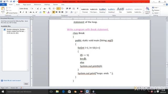 branching statements- Break and Continue in java. смотреть онлайн