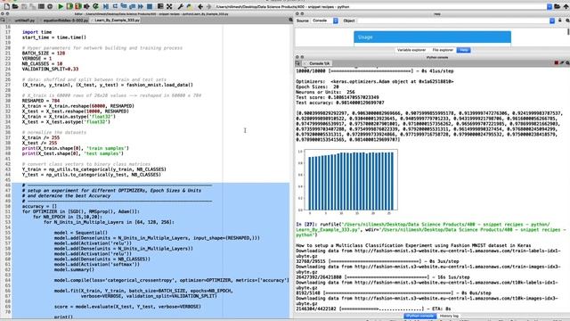 How to setup a Multiclass Classification Experiment using Fashion MNIST dataset in Keras ? смотреть онлайн