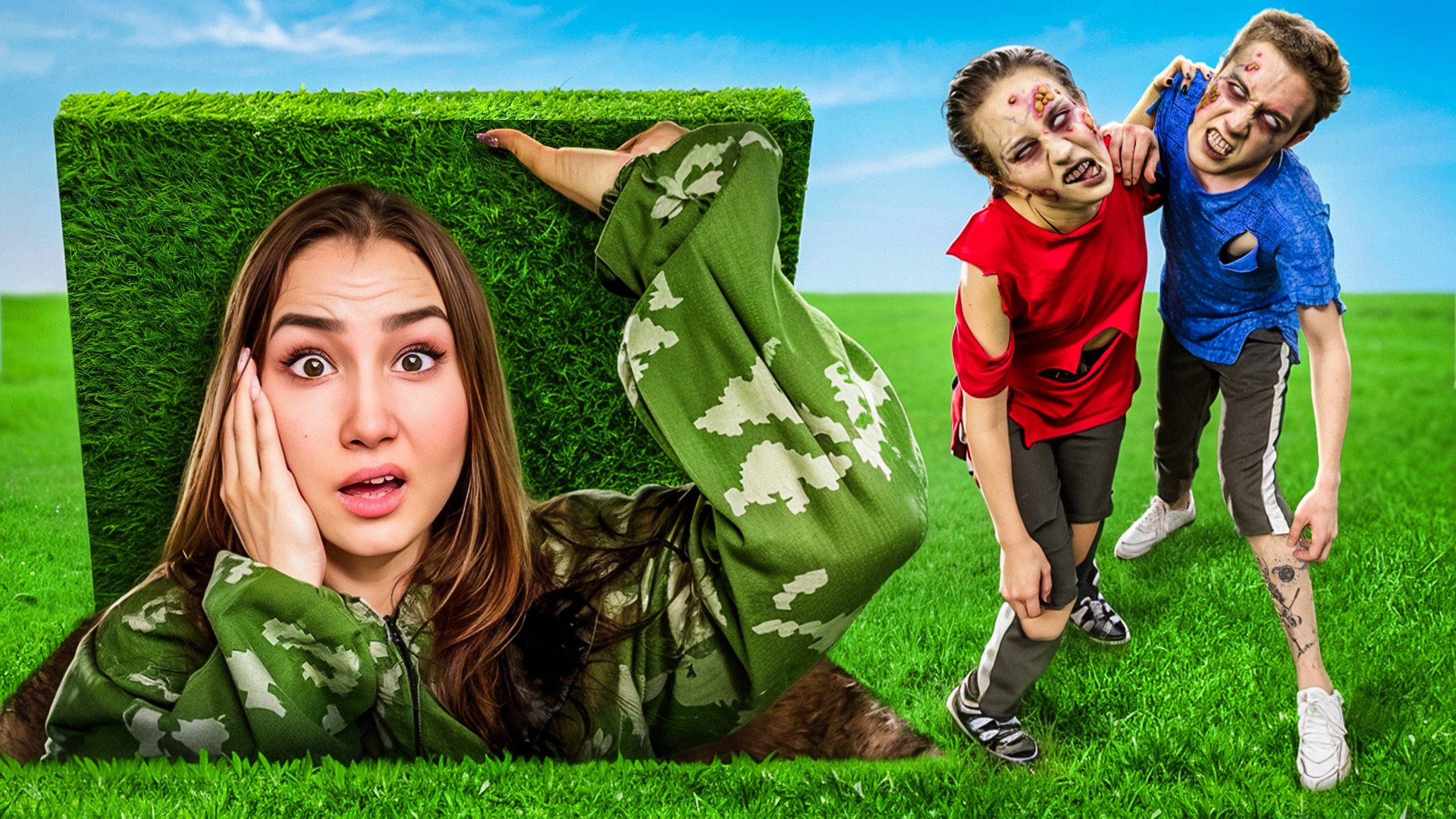 Прячемся от ЗОМБИ в Секретной Комнате ! смотреть онлайн