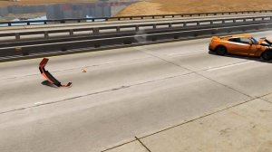 Тачки против Сломанного моста – BeamNG.Drive