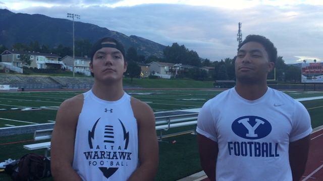 Alta High School football 2017, Mitch Medina and MJ Tafisi смотреть онлайн