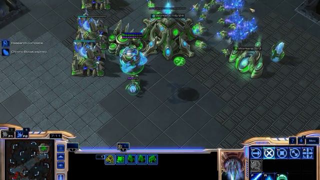 Obrona przed mass marine (Starcraft 2 HotS) смотреть онлайн