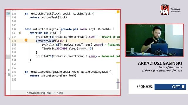 WJUG #262 - Arkadiusz Gasiński - Fruits of the Loom - Lightweight Concurrency for Java смотреть онлайн