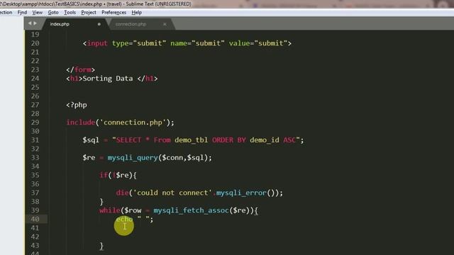 Mysql Sort Data ORDER BY смотреть онлайн