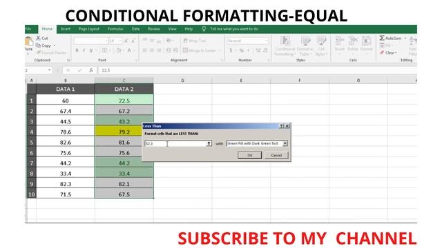 MS EXCEL: CONDITIONAL FORMATTING EQUAL смотреть онлайн