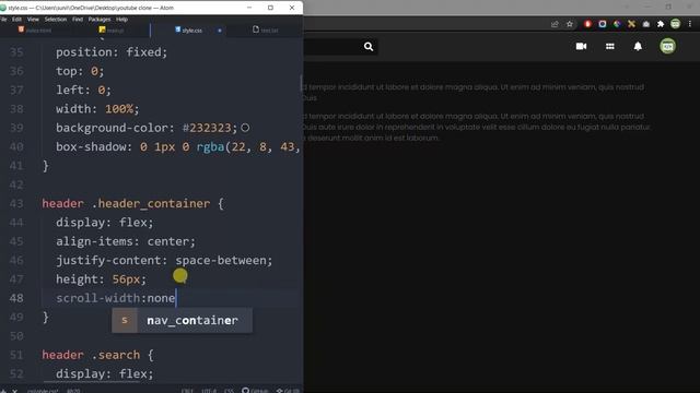 YouTube clone using HTML CSS and JavaScript for Beginner смотреть онлайн