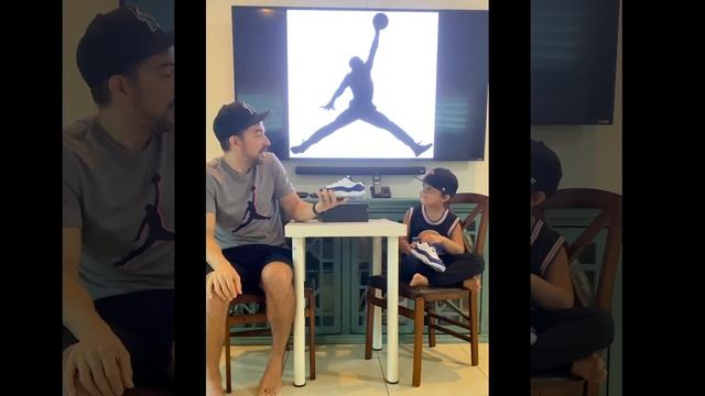 Jordan 11 Retro Low "White Concord Sketch” Review (Kids Version)(On Feet) смотреть онлайн