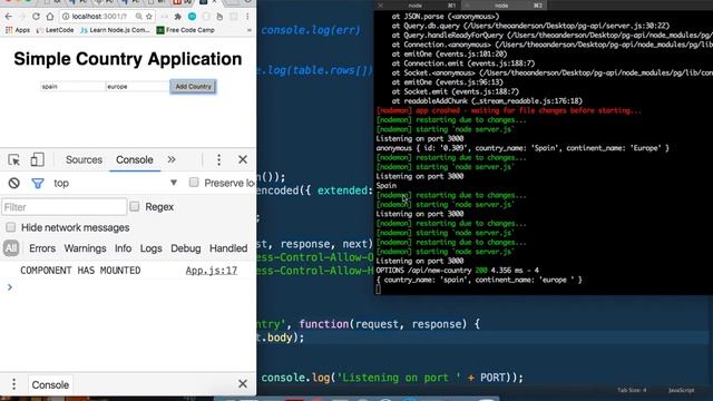 ReactJS and PostgreSQL: Full Stack Application смотреть онлайн
