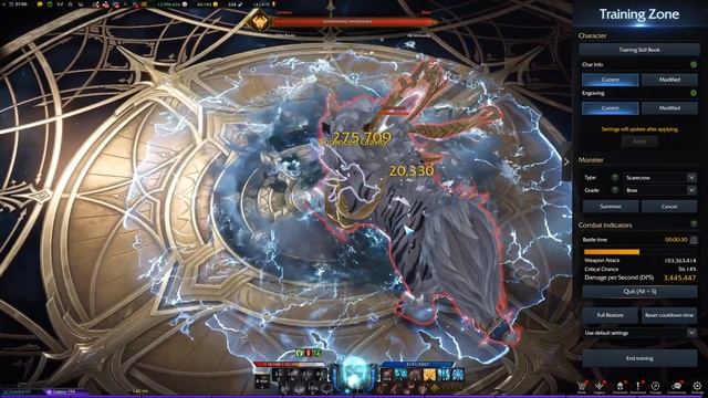Lost Ark 1460 Destroyer Gravity Training 1 min DPS test смотреть онлайн