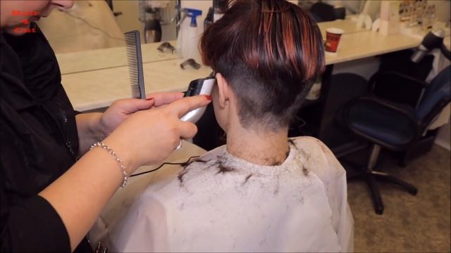 2017-20 Jana preview - long hair cut short with buzzed nape and sides смотреть онлайн