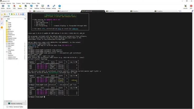 Отказоустойчивый кластер Postgresql в связке с patroni+etcd+pgbouncer+haproxy+keepalived смотреть онлайн