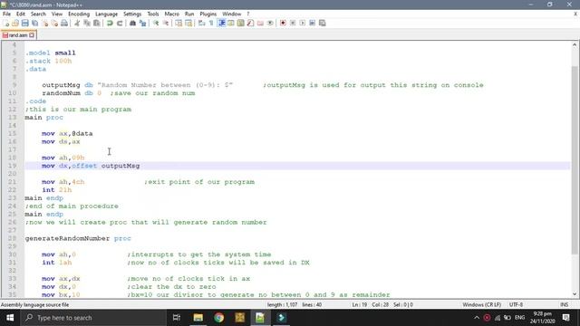 How to Generate Random Number | From 0 to 9 | Assembly Language | Masm Assembly Tutorial | Masm 808 смотреть онлайн