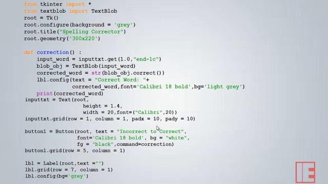Python Project -05 | Tutorial in Hindi | | GUI Spelling Corrector Using Python смотреть онлайн