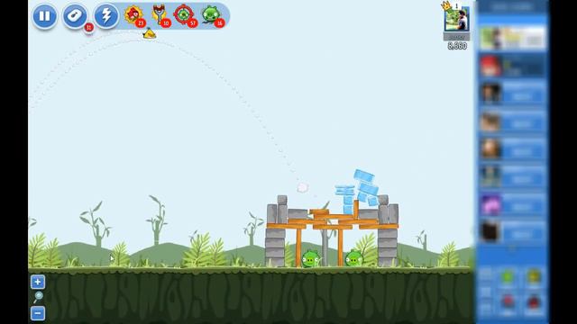 Angry Birds Poached Eggs 33 3 Star Walkthrough Facebook смотреть онлайн
