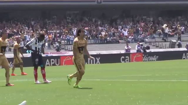 Segundo gol de Matías Britos - Pumas vs. Monterrey смотреть онлайн