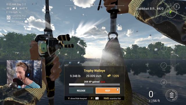 Monster Trophy Walleye! Fishing Planet смотреть онлайн