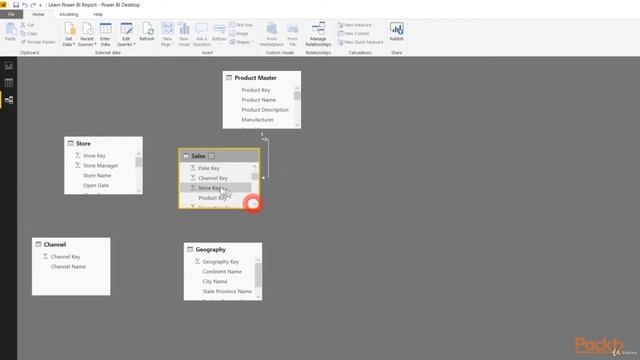 012 Creating Table Relationships in Power BI FreeCourseWeb com смотреть онлайн