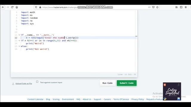 Python Tutorial || Solving If-else Problems in HackerRank || Bonus Clip 2 смотреть онлайн