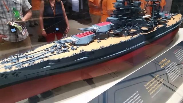Model of USS Arizona Battleship at Pacific War Memorial, Pearl Harbor, Honolulu, Oahu, Hawaii смотреть онлайн